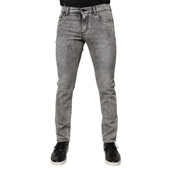Dolce & Gabbana | Jeans | Dolce Gabbana Gray Logo Plaque Cotton